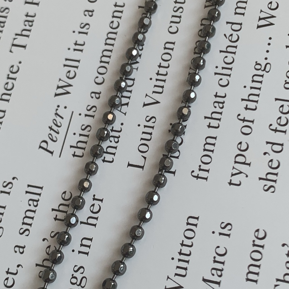 🔥❤️🔥 Brunello Cucinelli Monili Chain Beaded Necklace W/Sparkly Pendant 🔥❤️🔥 - Picture 10 of 13
